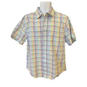 Daddy and Me Dress Shirt SZ Large Multicolor Pastels
